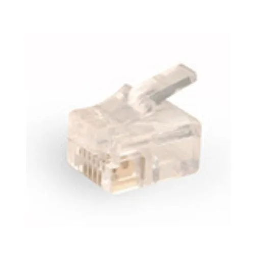 PLUG-RJ11-CLR